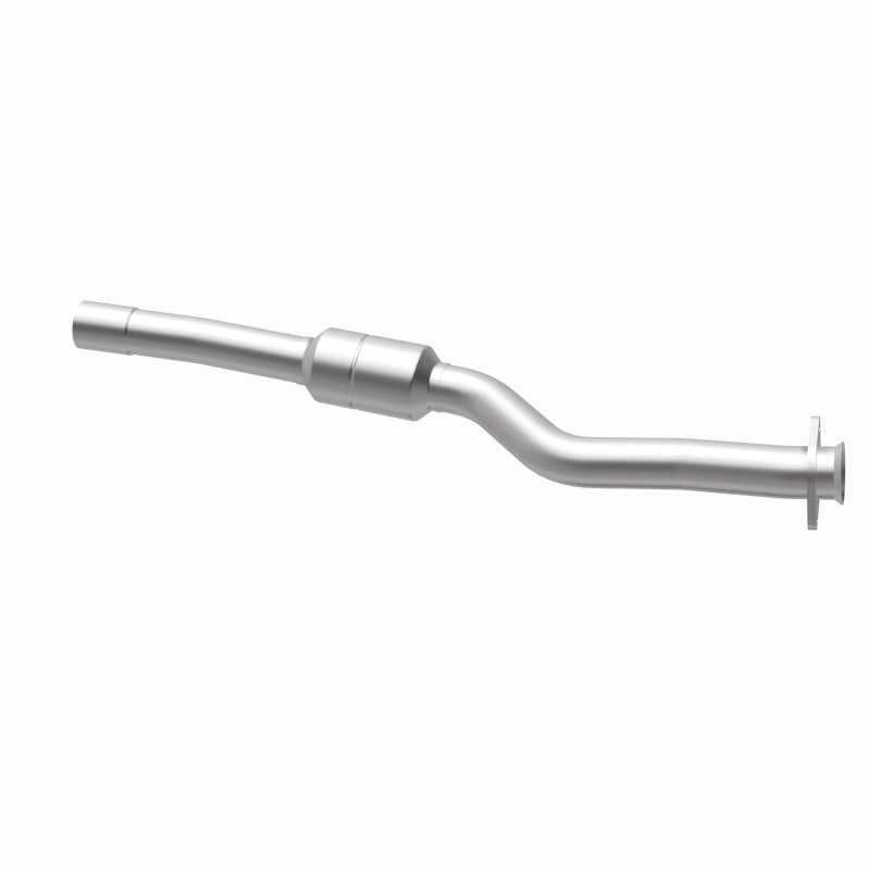 MagnaFlow 49173 oem grade direct-fit catalytic converter, opposite rear three-quarter view of the turntable spin