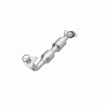 MagnaFlow 49422 oem grade direct-fit catalytic converter, opposite front three-quarter view of the turntable spin