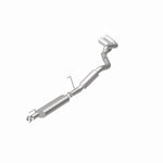 MagnaFlow 15333 street series cat-back exhaust, rear view of the turntable spin