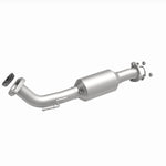 MagnaFlow 24097 hm grade direct-fit catalytic converter, front three-quarter view of the turntable spin