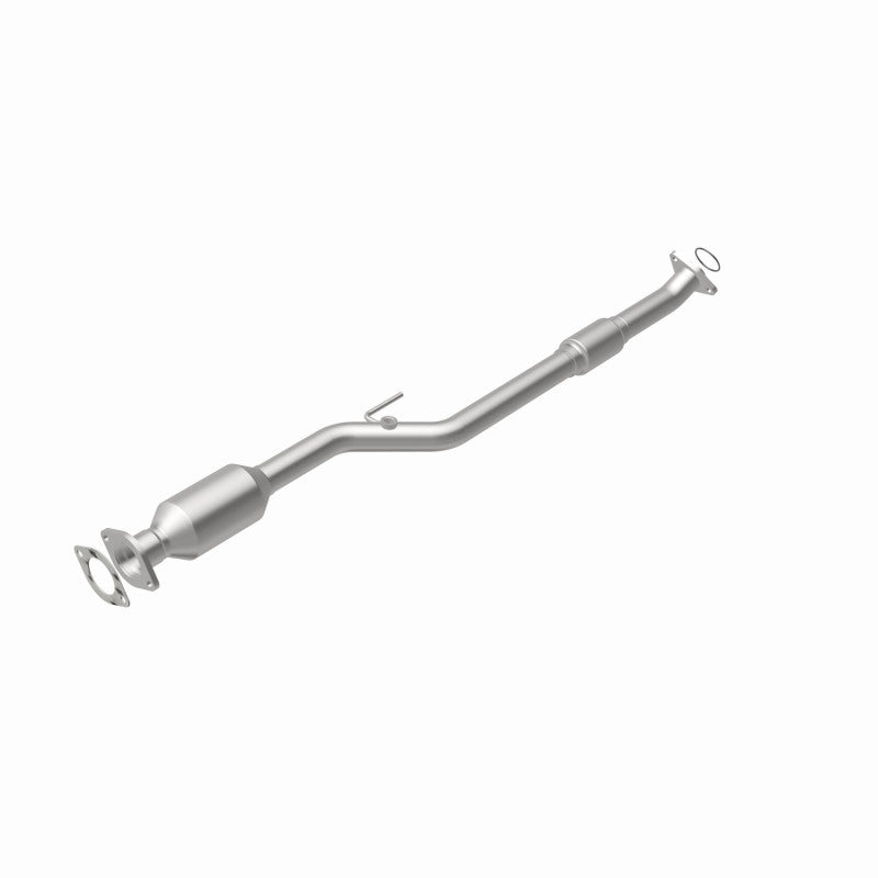 MagnaFlow 93355 hm grade direct-fit catalytic converter, rear view of the turntable spin