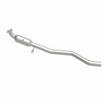 MagnaFlow 52173 oem grade direct-fit catalytic converter, side view of the turntable spin