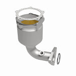 MagnaFlow 452231 carb direct-fit catalytic converter, side view of the turntable spin