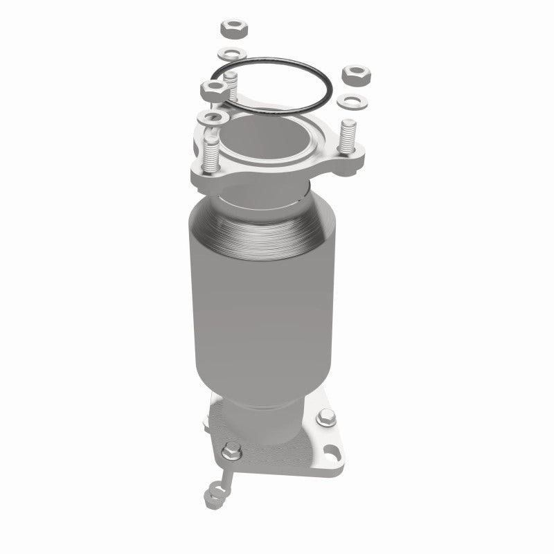 MagnaFlow 52909 oem grade direct-fit catalytic converter, opposite side view of the turntable spin