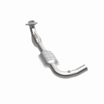 MagnaFlow 51433 oem grade direct-fit catalytic converter, rear three-quarter view of the turntable spin