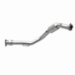 MagnaFlow 24977 hm grade direct-fit catalytic converter, opposite rear three-quarter view of the turntable spin