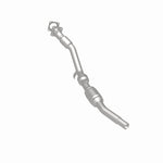 MagnaFlow 49892 oem grade direct-fit catalytic converter, rear three-quarter view of the turntable spin