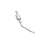 MagnaFlow 16564 street series cat-back exhaust, opposite side view of the turntable spin
