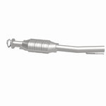 MagnaFlow 49419 oem grade direct-fit catalytic converter, side view of the turntable spin