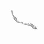 MagnaFlow 5411593 carb manifold converter, rear three-quarter view of the turntable spin