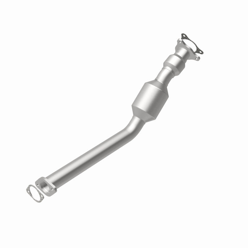 MagnaFlow 52106 oem grade direct-fit catalytic converter, rear view of the turntable spin
