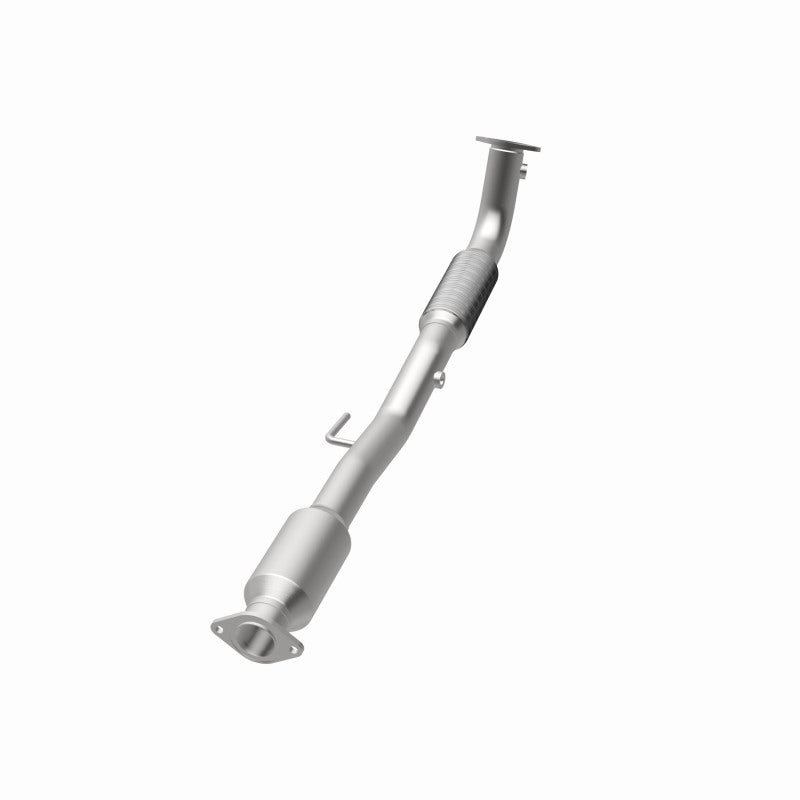 MagnaFlow 5571988 carb direct-fit catalytic converter, opposite rear three-quarter view of the turntable spin