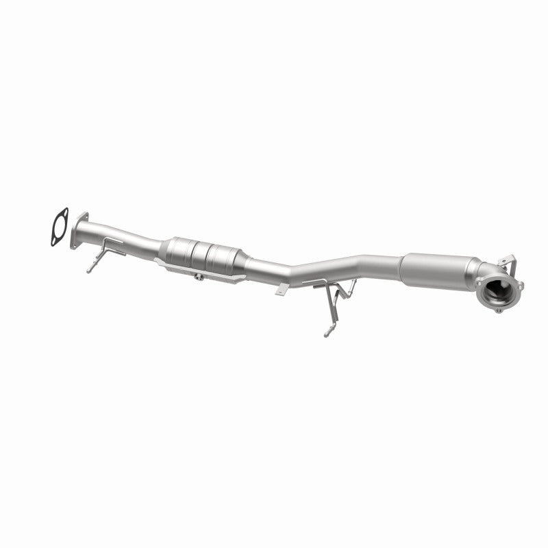 MagnaFlow 49257 oem grade direct-fit catalytic converter, opposite rear three-quarter view of the turntable spin