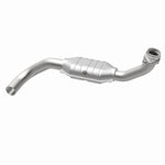 MagnaFlow 49412 oem grade direct-fit catalytic converter, opposite rear three-quarter view of the turntable spin