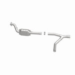 MagnaFlow 49597 oem grade direct-fit catalytic converter, side view of the turntable spin