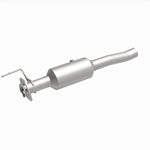 MagnaFlow 280439 oem grade direct-fit catalytic converter, front three-quarter view of the turntable spin