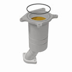 MagnaFlow 52232 oem grade direct-fit catalytic converter, rear view of the turntable spin