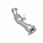 MagnaFlow 24184 hm grade direct-fit catalytic converter, rear three-quarter view of the turntable spin