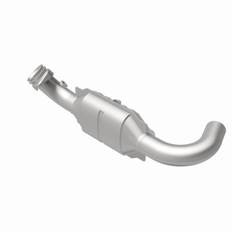 MagnaFlow 49498 oem grade direct-fit catalytic converter, rear view of the turntable spin