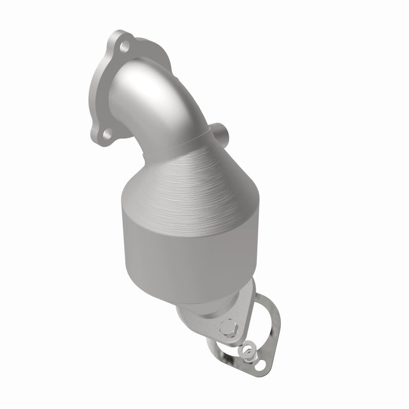 MagnaFlow 52882 oem grade direct-fit catalytic converter, rear view of the turntable spin