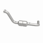MagnaFlow 49497 oem grade direct-fit catalytic converter, side view of the turntable spin
