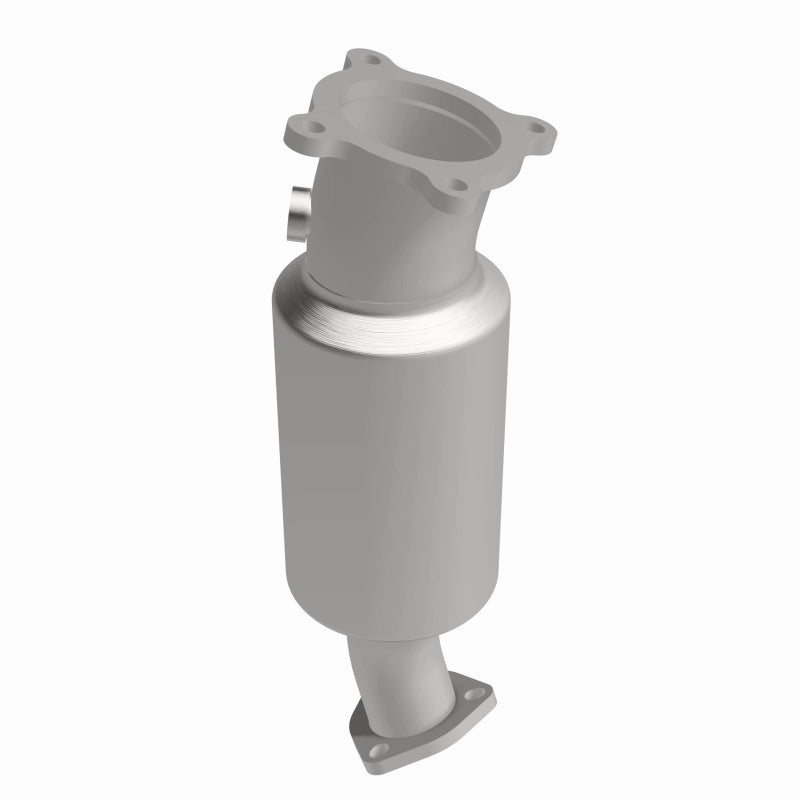 MagnaFlow 5561163 carb direct-fit catalytic converter, rear view of the turntable spin