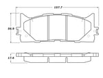 StopTech Street Touring 16-17 Toyota Camry Front Brake Pads