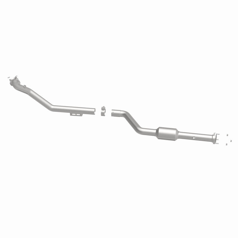 MagnaFlow 52722 oem grade direct-fit catalytic converter, side view of the turntable spin