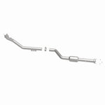 MagnaFlow 52722 oem grade direct-fit catalytic converter, side view of the turntable spin