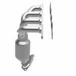 MagnaFlow 50824 hm grade manifold converter, opposite side view of the turntable spin