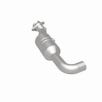 MagnaFlow 52296 oem grade direct-fit catalytic converter, rear three-quarter view of the turntable spin