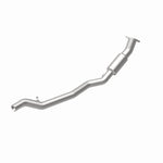 MagnaFlow 5561539 carb direct-fit catalytic converter, rear view of the turntable spin