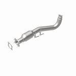 MagnaFlow 60504 oem grade direct-fit catalytic converter, rear view of the turntable spin