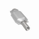 MagnaFlow 49981 oem grade direct-fit catalytic converter, rear three-quarter view of the turntable spin