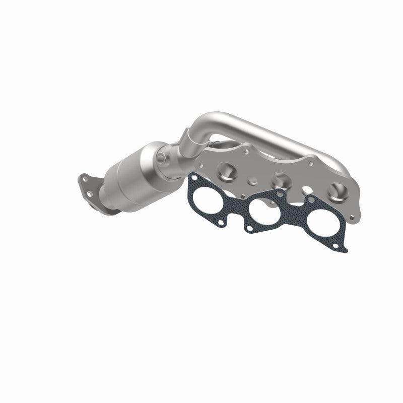 MagnaFlow 51198 oem grade manifold converter, opposite rear three-quarter view of the turntable spin