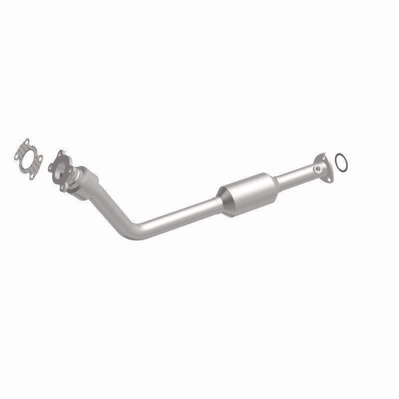 MagnaFlow 23130 hm grade direct-fit catalytic converter, front three-quarter view of the turntable spin