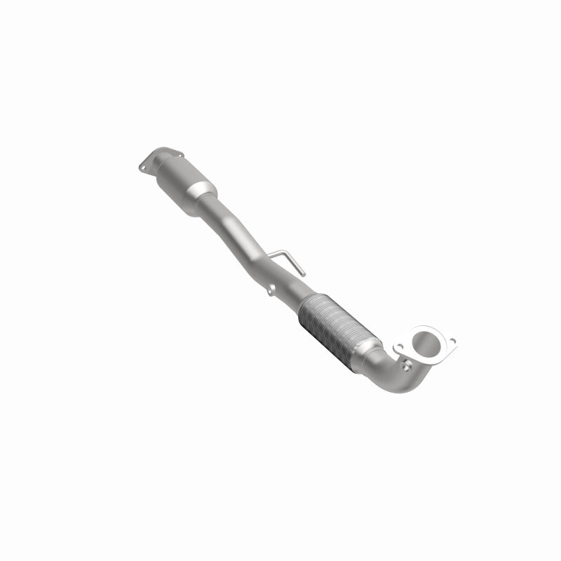 MagnaFlow 5571988 carb direct-fit catalytic converter, front three-quarter view of the turntable spin