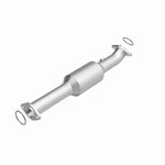 MagnaFlow 5491661 carb direct-fit catalytic converter, rear view of the turntable spin