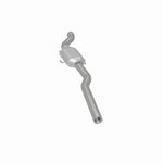 MagnaFlow 93276 epa direct-fit catalytic converter, rear three-quarter view of the turntable spin