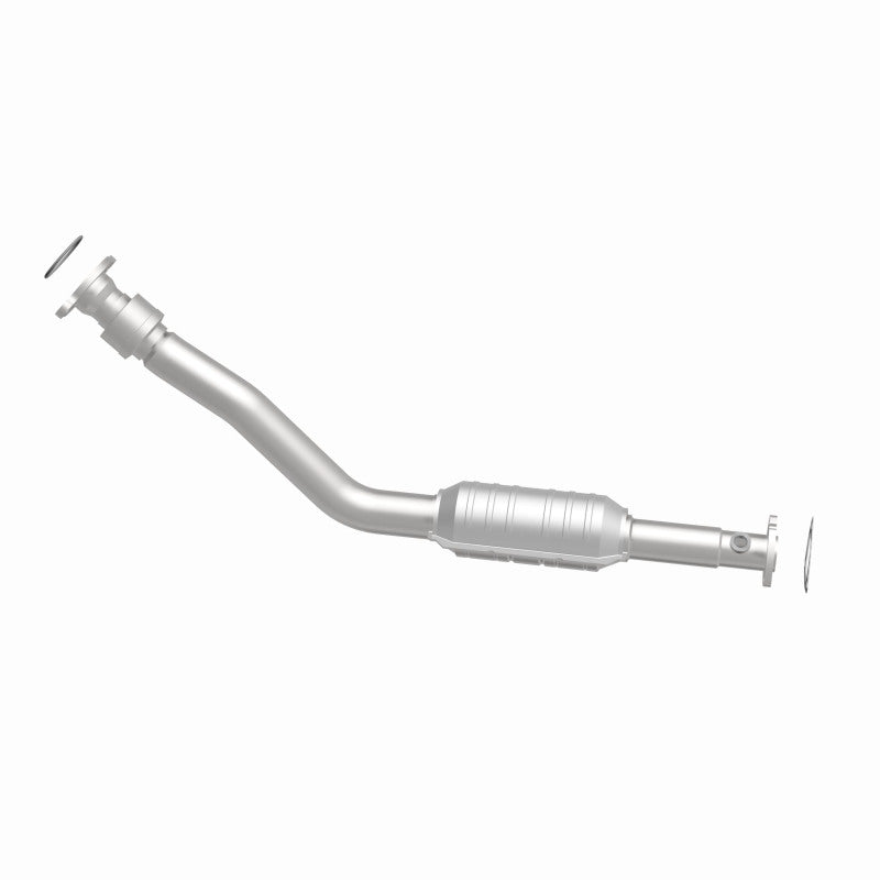 MagnaFlow 51996 oem grade direct-fit catalytic converter, side view of the turntable spin
