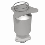 MagnaFlow 444032 carb direct-fit catalytic converter, rear three-quarter view of the turntable spin