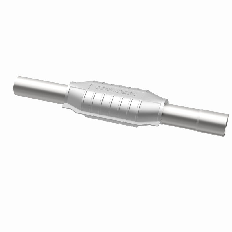 MagnaFlow 93475 epa direct-fit catalytic converter, opposite rear three-quarter view of the turntable spin