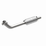 MagnaFlow 24430 hm grade direct-fit catalytic converter, front three-quarter view of the turntable spin