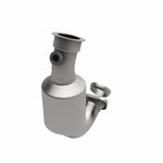 MagnaFlow 93238 hm grade direct-fit catalytic converter, opposite front three-quarter view of the turntable spin