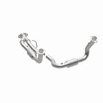 MagnaFlow 49686 oem grade direct-fit catalytic converter, opposite side view of the turntable spin