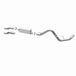 MagnaFlow 15000 street series cat-back exhaust, opposite rear three-quarter view of the turntable spin