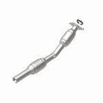 MagnaFlow 49461 oem grade direct-fit catalytic converter, rear view of the turntable spin