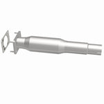MagnaFlow 24204 hm grade direct-fit catalytic converter, side view of the turntable spin