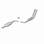 MagnaFlow 23846 epa direct-fit catalytic converter, rear view of the turntable spin
