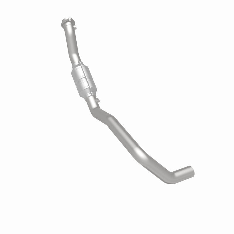 MagnaFlow 93417 hm grade direct-fit catalytic converter, rear three-quarter view of the turntable spin